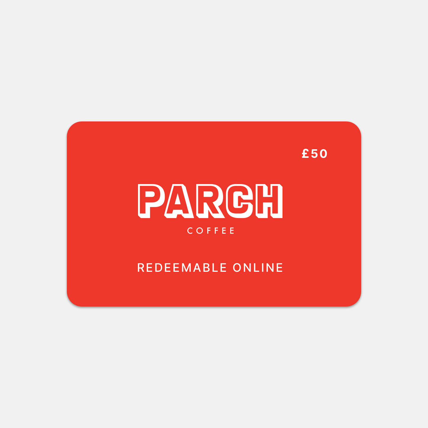 eGift voucher from Parch Coffee